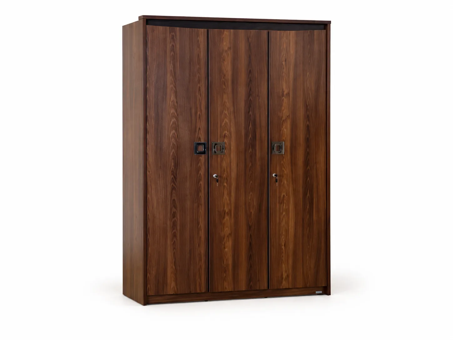 Wooden two door wardrobe.