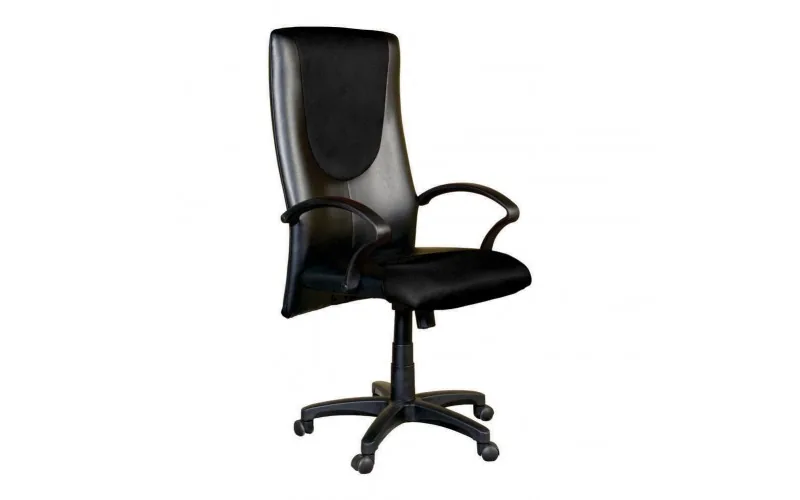 High back revolving office chair.