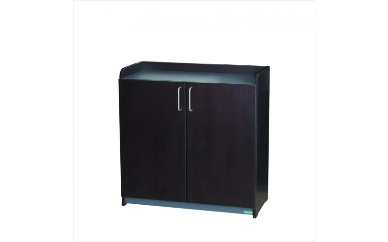 Two door shoe cabinet.