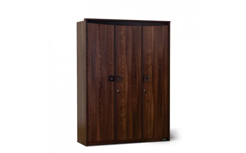 Wooden two door wardrobe.