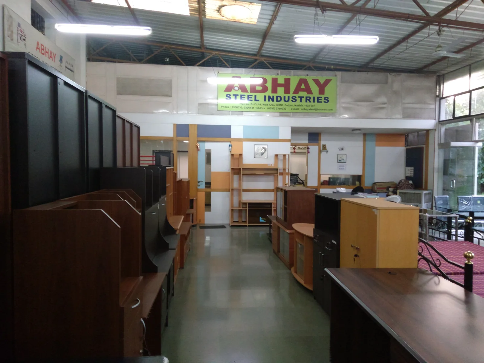 Inside our showroom at MIDC Satpur, Nashik.